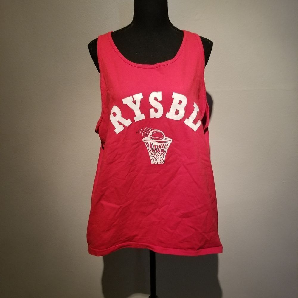 VINTAGE RYSBL BASKETBALL TANK TOP XL SINGLESTITCH